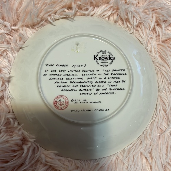 Vintage toy painter plates Norman Rockwell - Picture 5 of 7